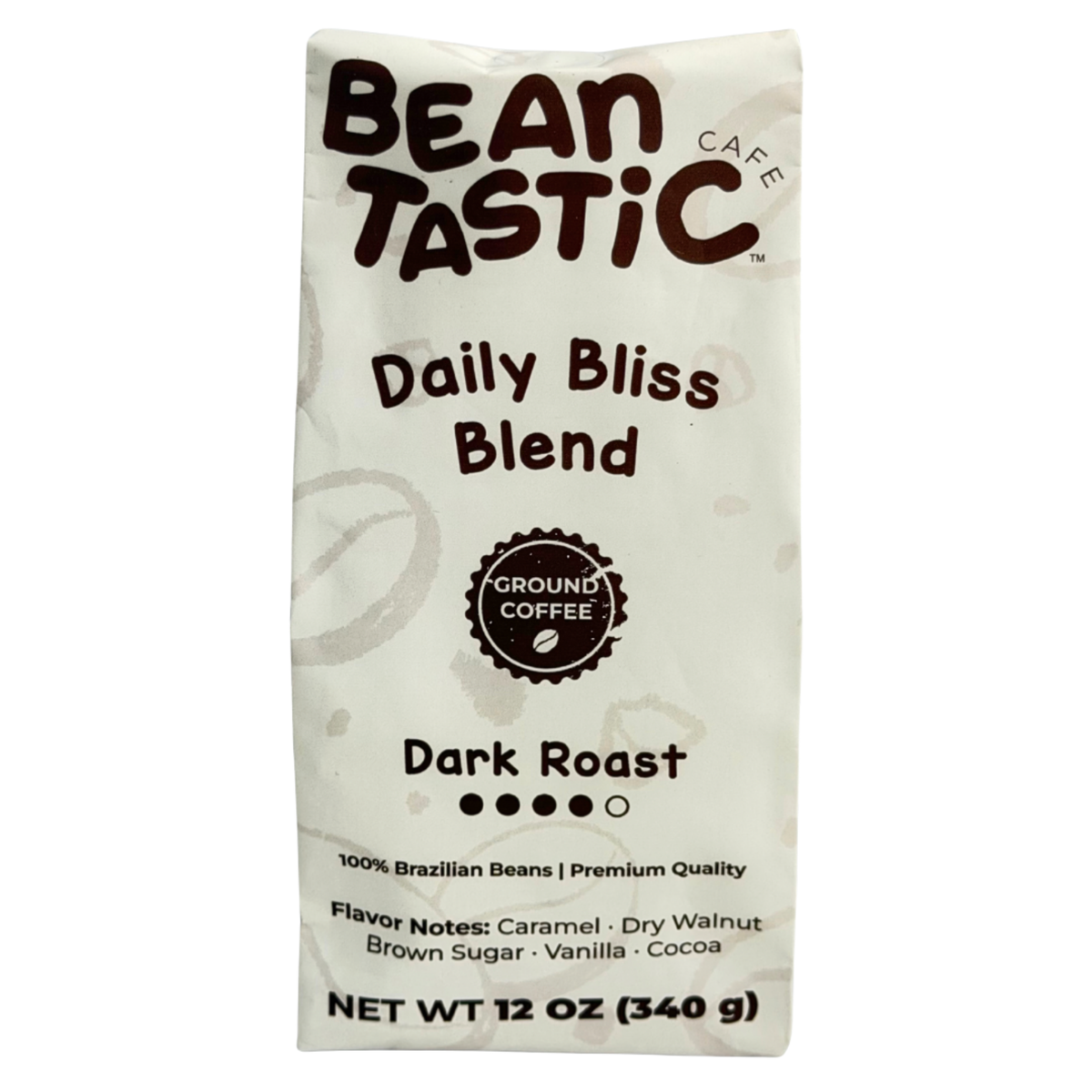 Daily Bliss Blend - Dark Roast Coffee, 12 oz